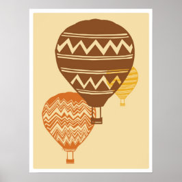 Geometrische ballon Fiesta Poster