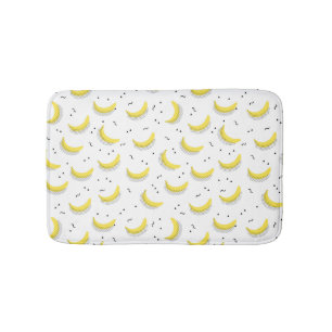 Geometrische bananen badmat