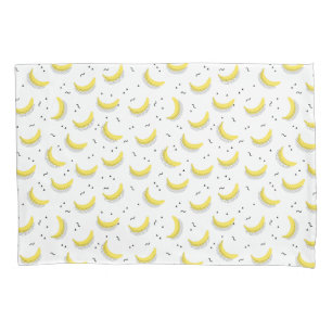 Geometrische bananen kussensloop