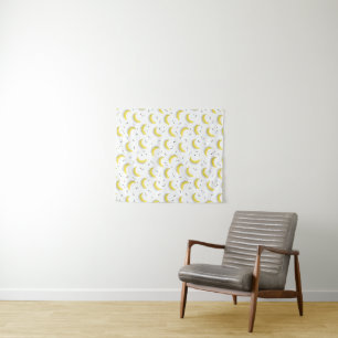 Geometrische bananen wandkleed