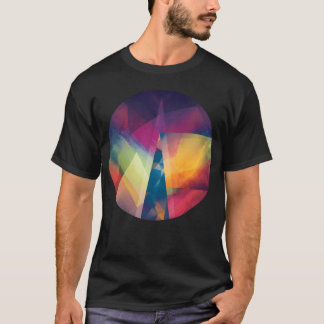 Geometrische Bergen Abstracte Berg Kampeeravontuur T-shirt