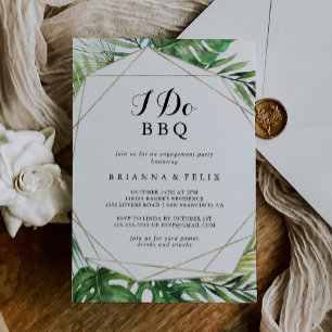 Geometrische bestemming Ik doe BBQ Engagement Part Kaart