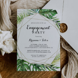 Geometrische bestemming Tropical Engagement Party Kaart