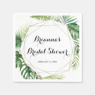 Geometrische bestemming Tropisch Groen Vrijgezelle Servet