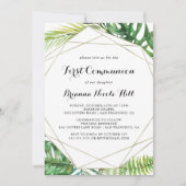 Geometrische bestemming Tropische eerste communie Kaart (Voorkant)