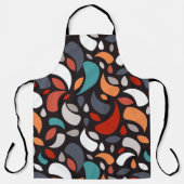 Geometrische bladeren schort (Voorkant)