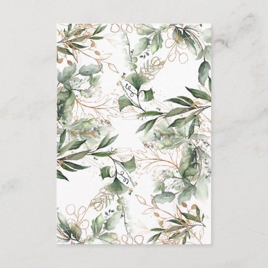 Geometrische bladluis Eucalyptus Elegant Moss Deta Informatiekaartje (Achterkant)