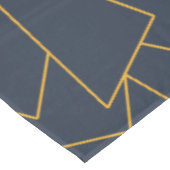 Geometrische blauwdruk en goud van de zeemacht tafelkleed (Gekanteld)