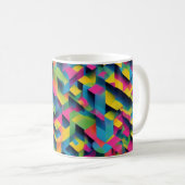 Geometrische Bliss - 3D Gestructureerde Mok (Voorkant rechts)