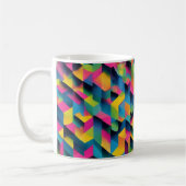 Geometrische Bliss - 3D Gestructureerde Mok (Links)