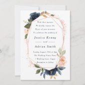 Geometrische bloemen en zeemuiken Alle seizoenen W Kaart (Voorkant)