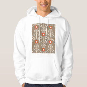 Geometrische bloemen: naadloos ontwerp hoodie