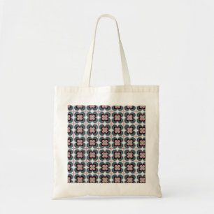 Geometrische bloemen tote bag
