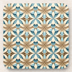 Geometrische bloemenset Onderzetter