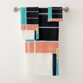 Geometrische blokken bad handdoek (Insitu)