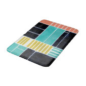 Geometrische blokken badmat (Gekanteld)