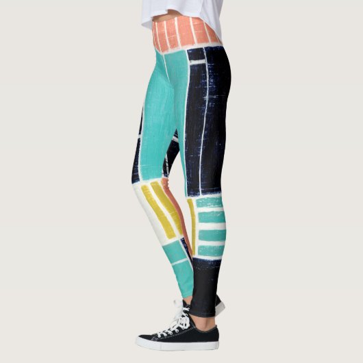 Geometrische blokken leggings (Links)