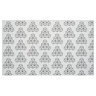 Geometrische blokken - zwart stof