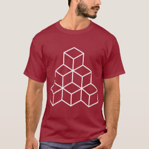 Geometrische Blokken - Zwart T-shirt