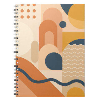 Geometrische Boho Notitieboek - Modern Abstract