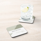 Geometrische bruiloft bier onderzetter (Rechterzijde)