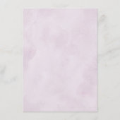 Geometrische bruiloft met Paarse dustbloemen Informatiekaartje (Achterkant)