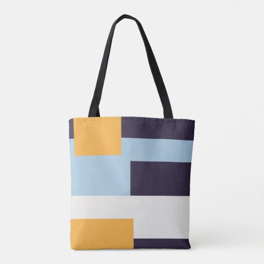 Geometrische canvas tas (Achterkant)