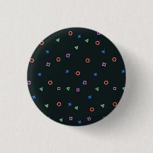Geometrische Chic: driehoek-geïnspireerde Button"