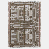 Geometrische circuitkaart deken (Voorkant Verticaal)