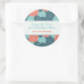 Geometrische cirkelpatronen Stickers (Tas)