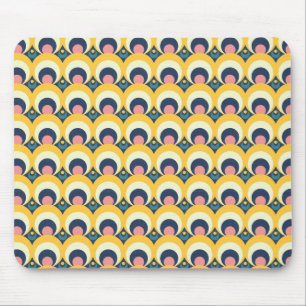 Geometrische cirkelpatroon muismat