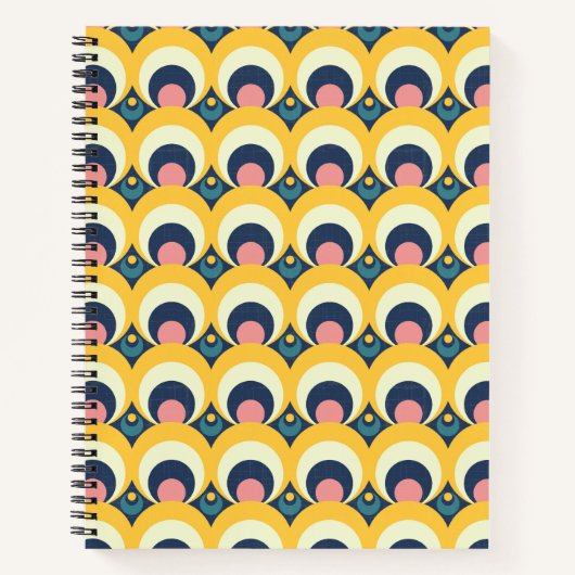 Geometrische cirkelpatroon notitieboek (Voorkant)