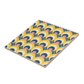 Geometrische cirkelpatroon tegeltje (Zijkant)