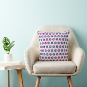 Geometrische cirkels kussen – vet & pastel kleuren