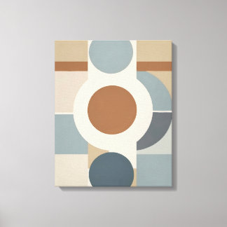 Geometrische cirkels Moderne Abstracte canvasmuurk Canvas Afdruk