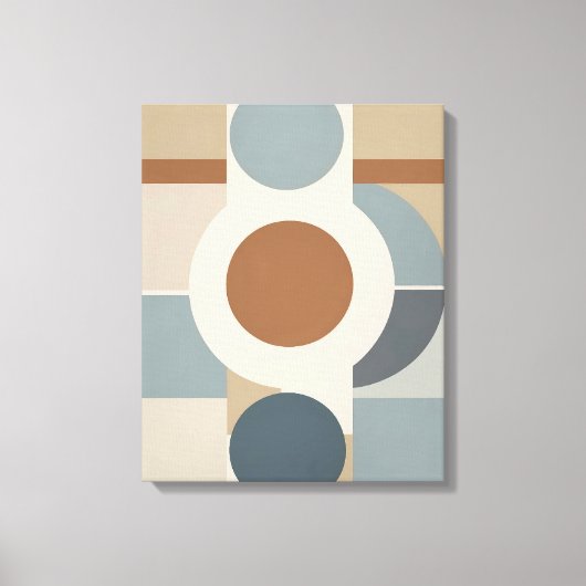 Geometrische cirkels Moderne Abstracte canvasmuurk Canvas Afdruk (Voorkant)