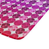 Geometrische cirkels Paars roze rood ombre patroon Snijplank (Hoek)