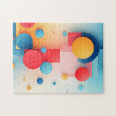 Geometrische cirkels puzzel (Horizontaal)