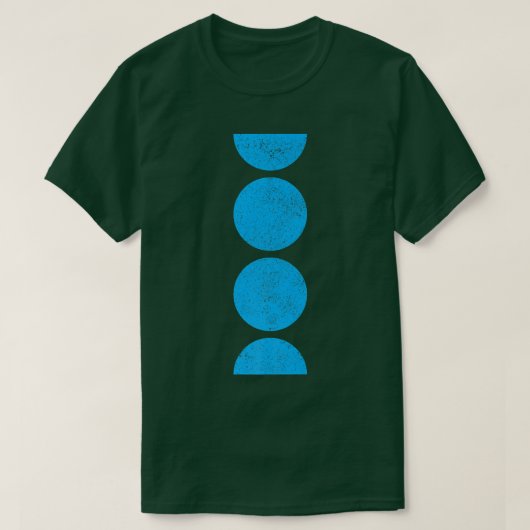 Geometrische cirkels Semicircles vormen meetkundek T-shirt (Design voorkant)