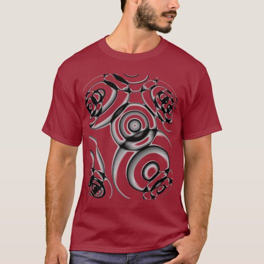 Geometrische cirkels t-shirt (Voorkant)