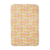 Geometrische cirkelvormig midden ventilatorpatroon badmat (Voorkant Verticaal)