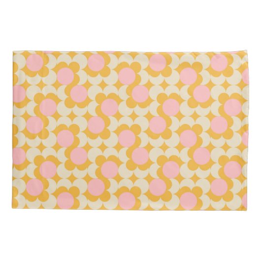 Geometrische cirkelvormig midden ventilatorpatroon kussensloop (Achterkant)