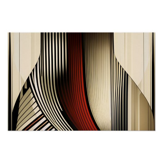 Geometrische convergentie perfect poster (Voorkant)