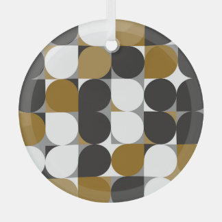 Geometrische creativiteit: naadloos patroonontwerp glas ornament