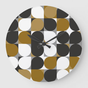 Geometrische creativiteit: naadloos patroonontwerp grote klok
