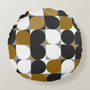 Geometrische creativiteit: naadloos patroonontwerp rond kussen