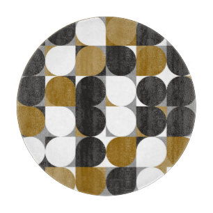Geometrische creativiteit: naadloos patroonontwerp snijplank