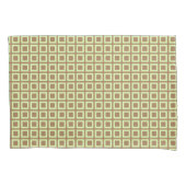 Geometrische Cube Pattern Lime Green op aangepaste Kussensloop (Voorkant)
