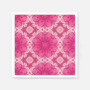 Geometrische Daisy Pattern in Coral and Pastel Pin Servet