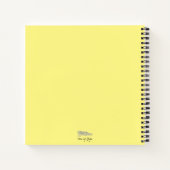 Geometrische Design vierkant Notitieboek (Achterkant)